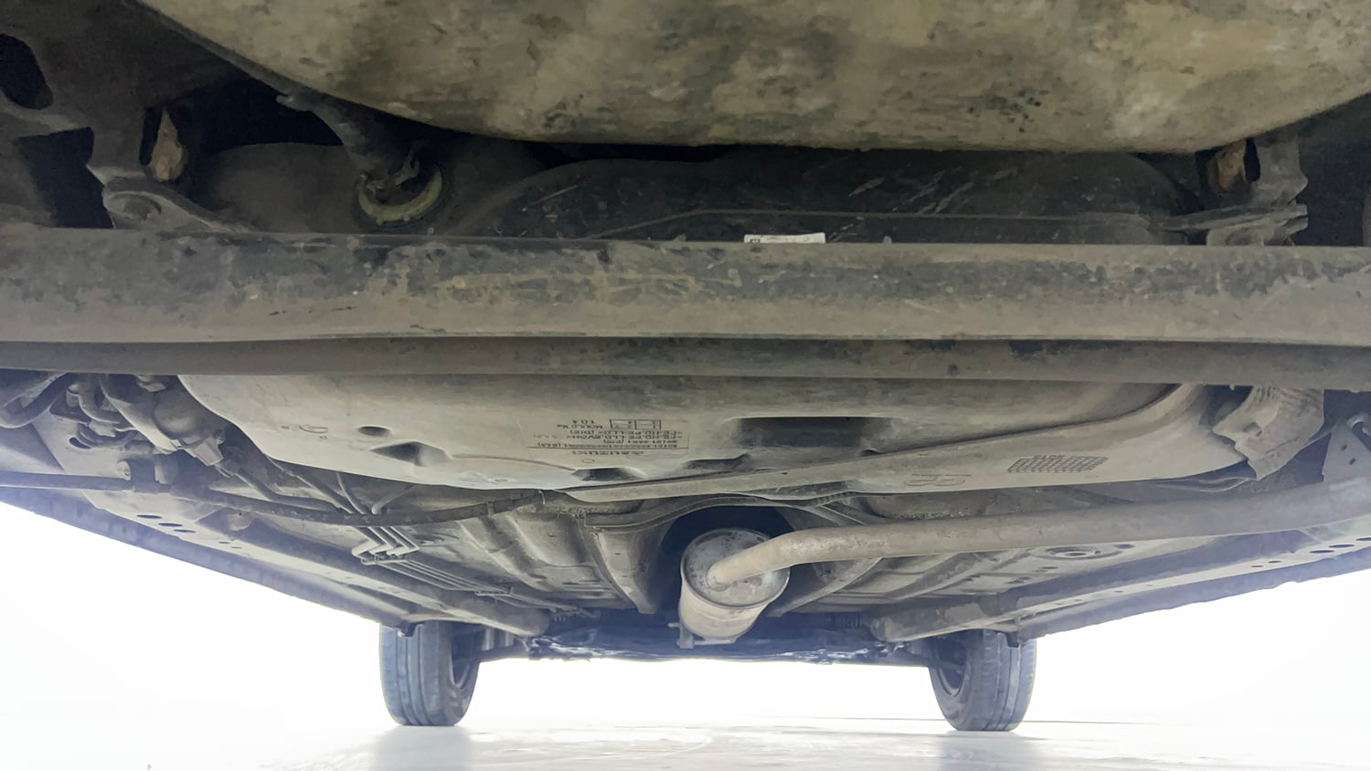 Used 2019 Maruti Suzuki Wagon R ZXi 1.2 Petrol Manual extra REAR UNDERBODY VIEW (TAKEN FROM REAR)