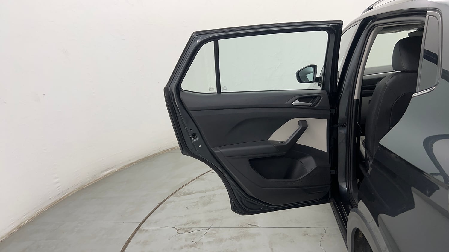 Used 2022 Volkswagen Taigun Topline 1.0 TSI MT Petrol Manual interior LEFT REAR DOOR OPEN VIEW