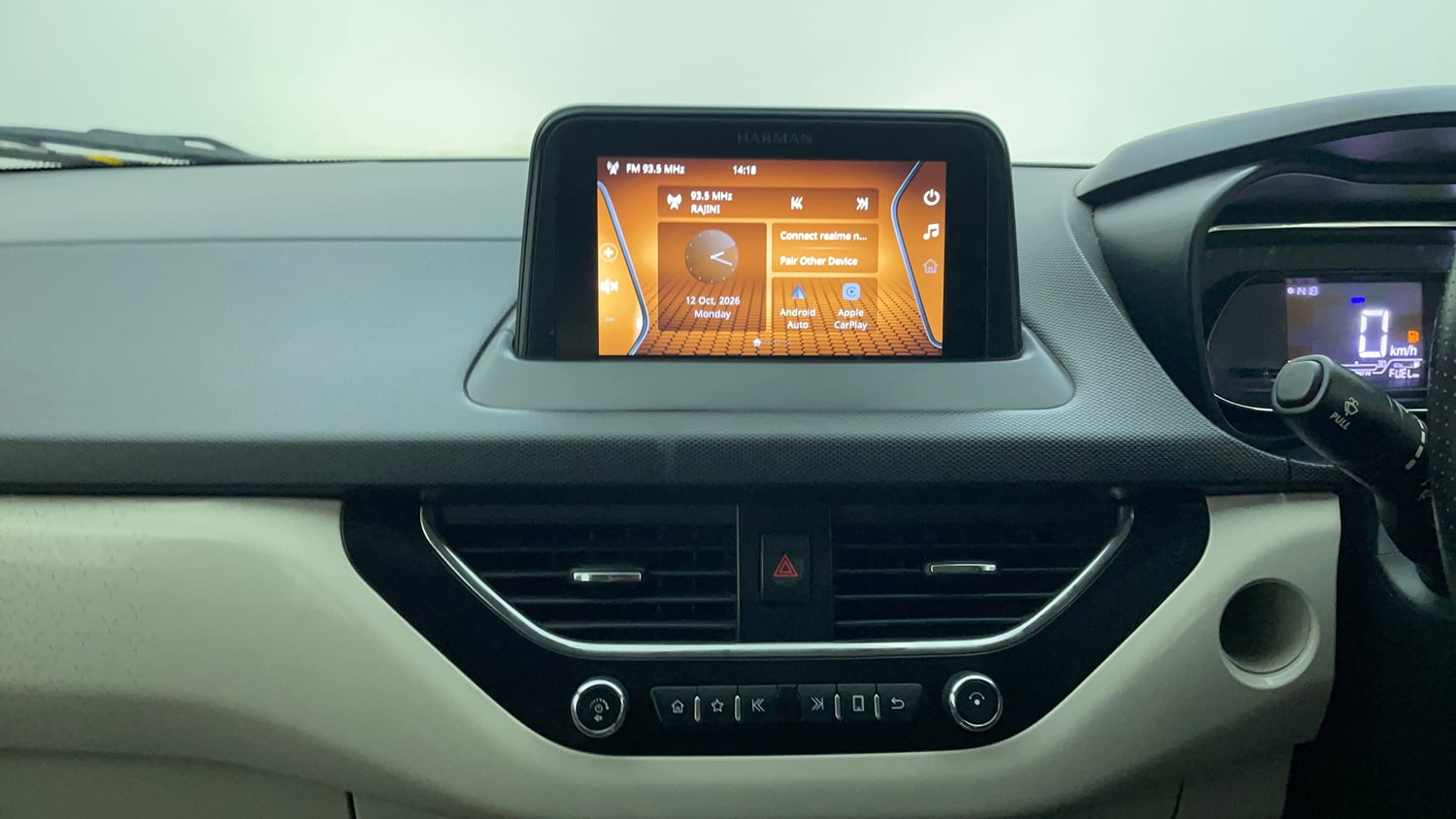 Used 2021 Tata Nexon XZ Petrol Manual interior MUSIC SYSTEM & AC CONTROL VIEW