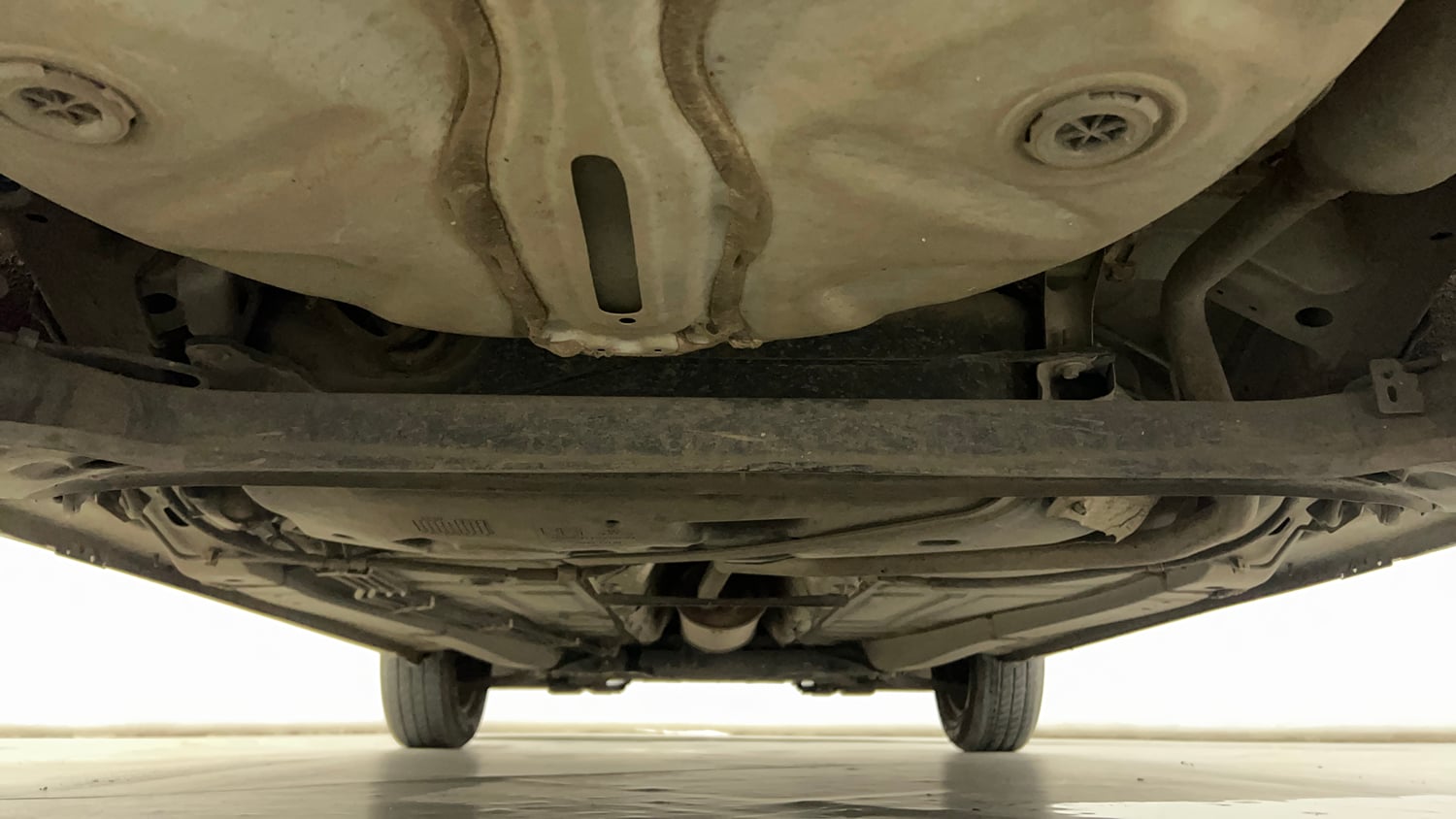 Used 2021 Maruti Suzuki Baleno Delta Petrol Manual extra REAR UNDERBODY VIEW (TAKEN FROM REAR)