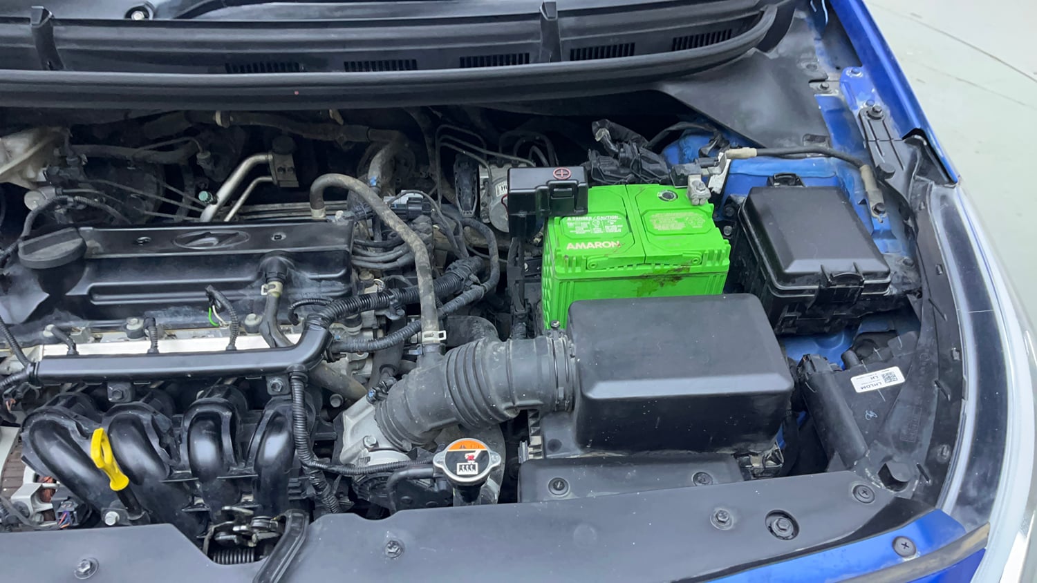 Used 2017 Hyundai Elite i20 Sportz 1.2 Petrol Manual engine ENGINE LEFT SIDE VIEW