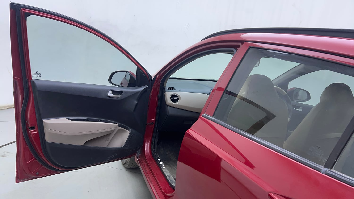Used 2017 Hyundai Grand i10 Sportz U2 1.2 CRDi Diesel Manual interior LEFT FRONT DOOR OPEN VIEW