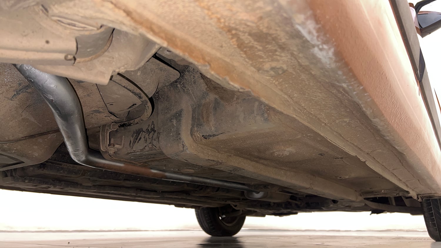 Used 2013 Hyundai Grand i10 Sportz 1.2 Kappa VTVT Petrol Manual extra REAR RIGHT UNDERBODY VIEW