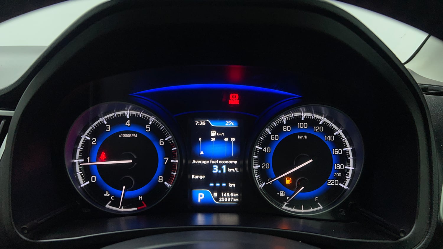 Used 2018 Maruti Suzuki Baleno Zeta 1.2 AT Petrol Automatic interior CLUSTERMETER VIEW