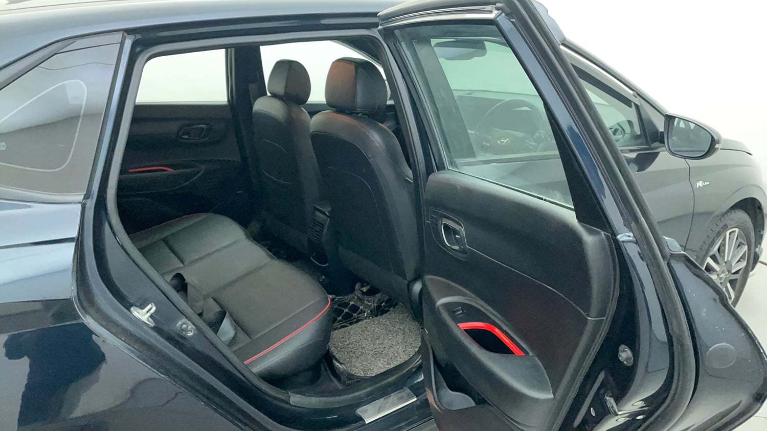 Used 2023 Hyundai i20 N Line N8 1.0 Turbo DCT Petrol Automatic interior RIGHT SIDE REAR DOOR CABIN VIEW