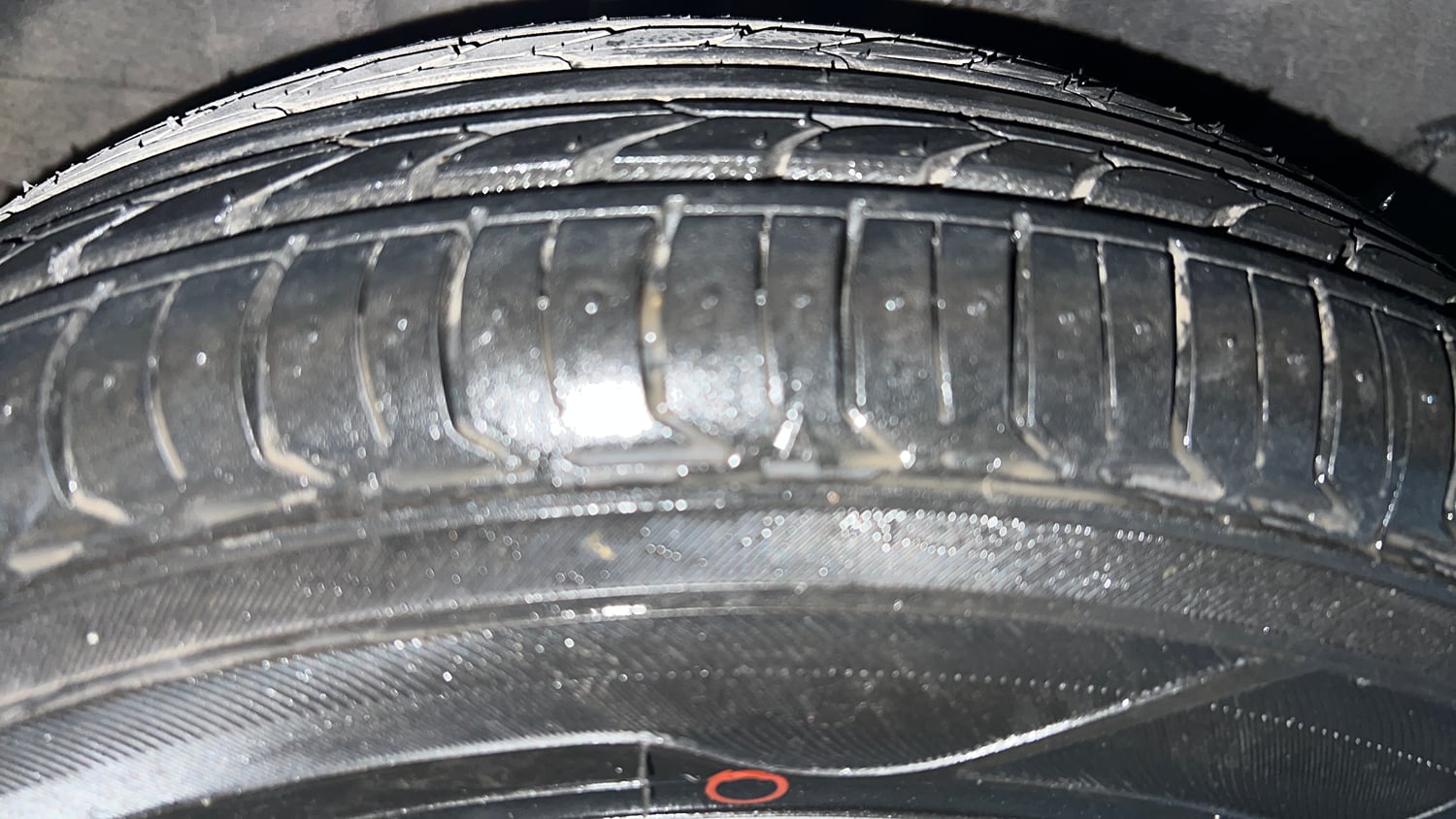 Used 2019 Tata Tiago XM CNG (Outside Fitted) Cng Manual tyres RIGHT REAR TYRE TREAD VIEW
