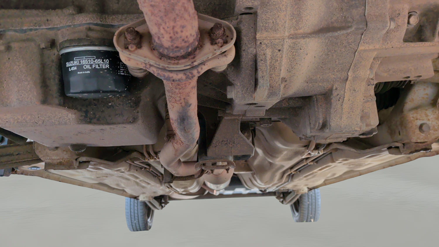Used 2013 Maruti Suzuki Alto K10 VXi Petrol Manual extra FRONT LEFT UNDERBODY VIEW
