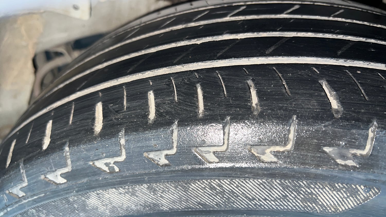 Used 2022 Honda WR-V VX MT Petrol Petrol Manual tyres LEFT REAR TYRE TREAD VIEW