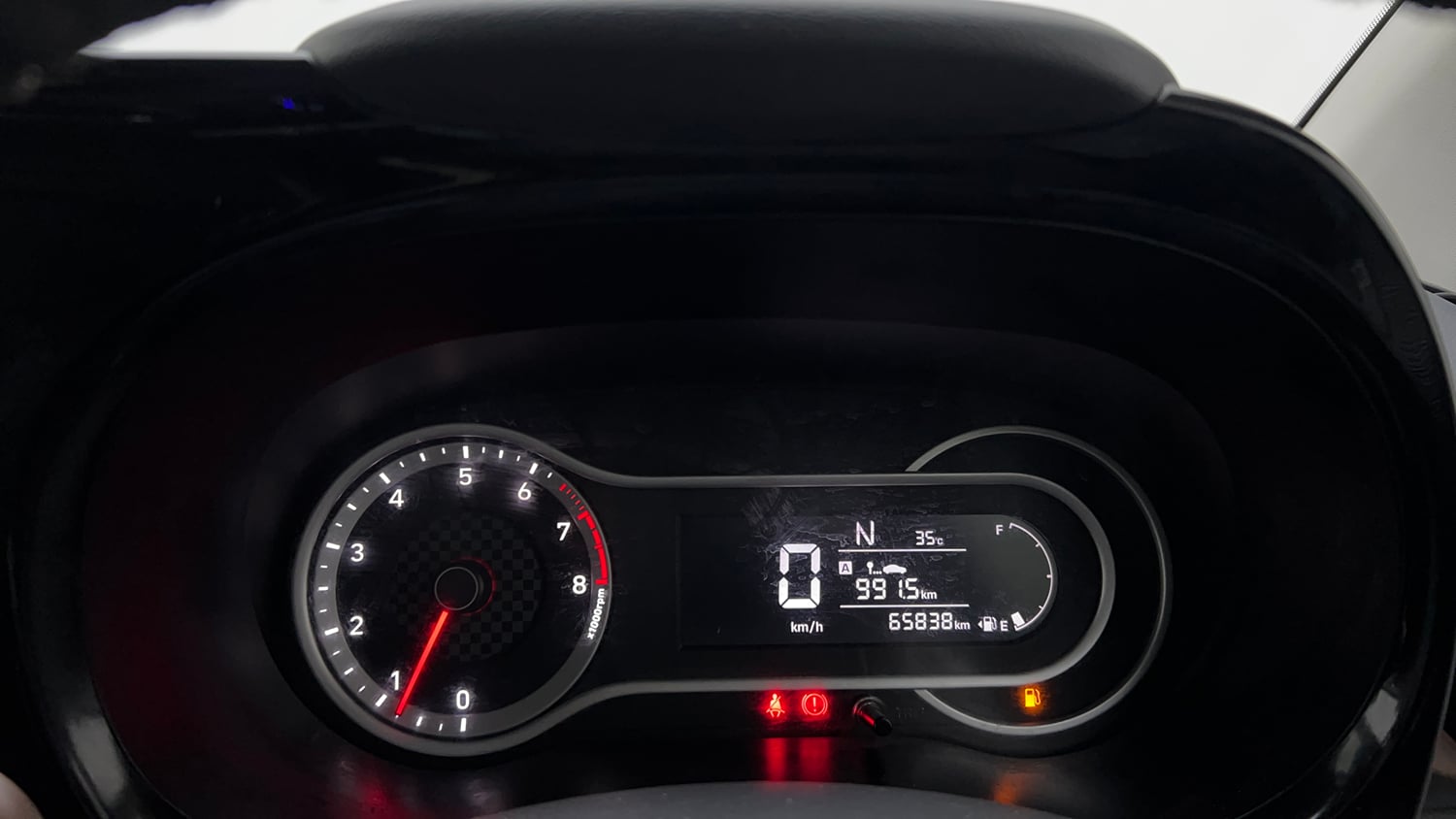 Used 2021 Hyundai Aura SX Plus 1.2 AMT Petrol Petrol Automatic interior CLUSTERMETER VIEW