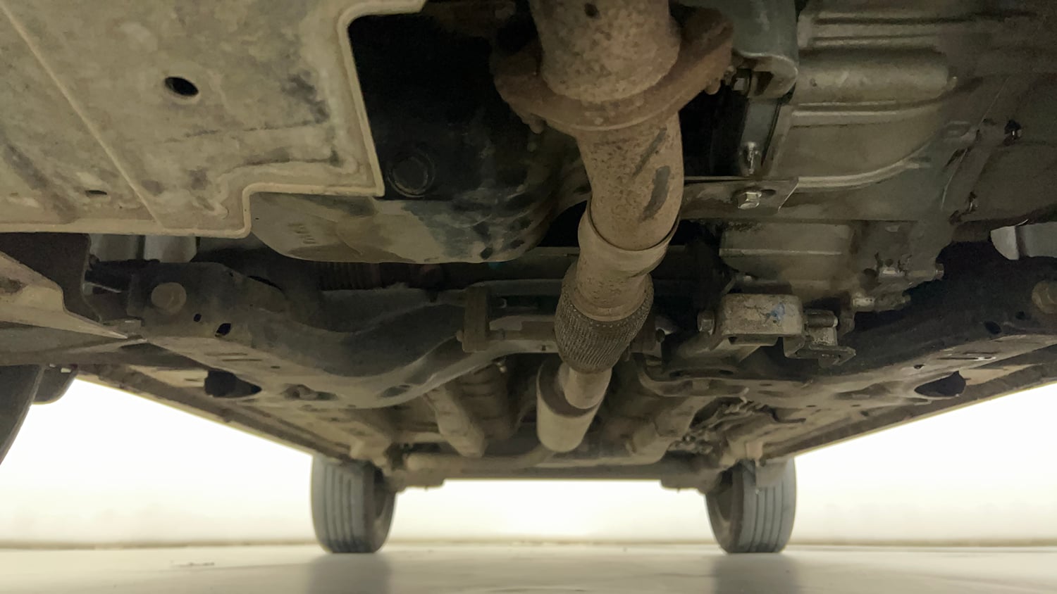 Used 2025 Tata Nexon Creative Plus S 1.2 Revotron Petrol  6MT Petrol Manual extra FRONT LEFT UNDERBODY VIEW