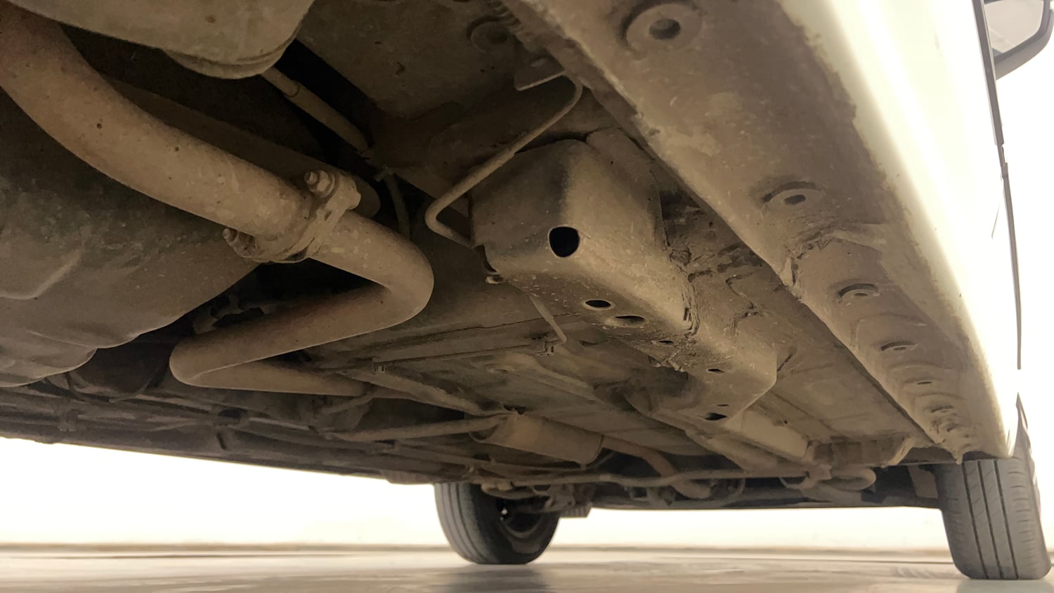 Used 2025 Tata Tigor XZA Plus iCNG Cng Automatic extra REAR RIGHT UNDERBODY VIEW