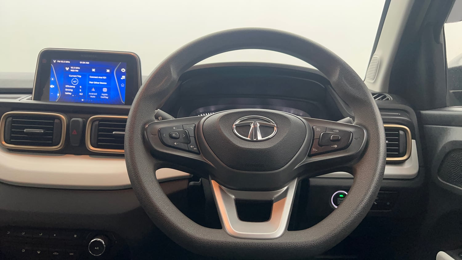 Used 2023 Tata Punch Accomplished MT Petrol Manual interior STEERING VIEW