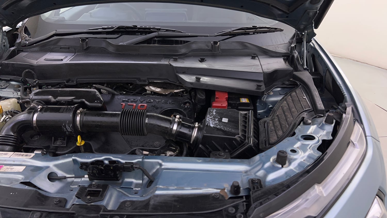 Used 2023 Tata Harrier XZA Plus (O) Diesel Automatic engine ENGINE LEFT SIDE HINGE & APRON VIEW