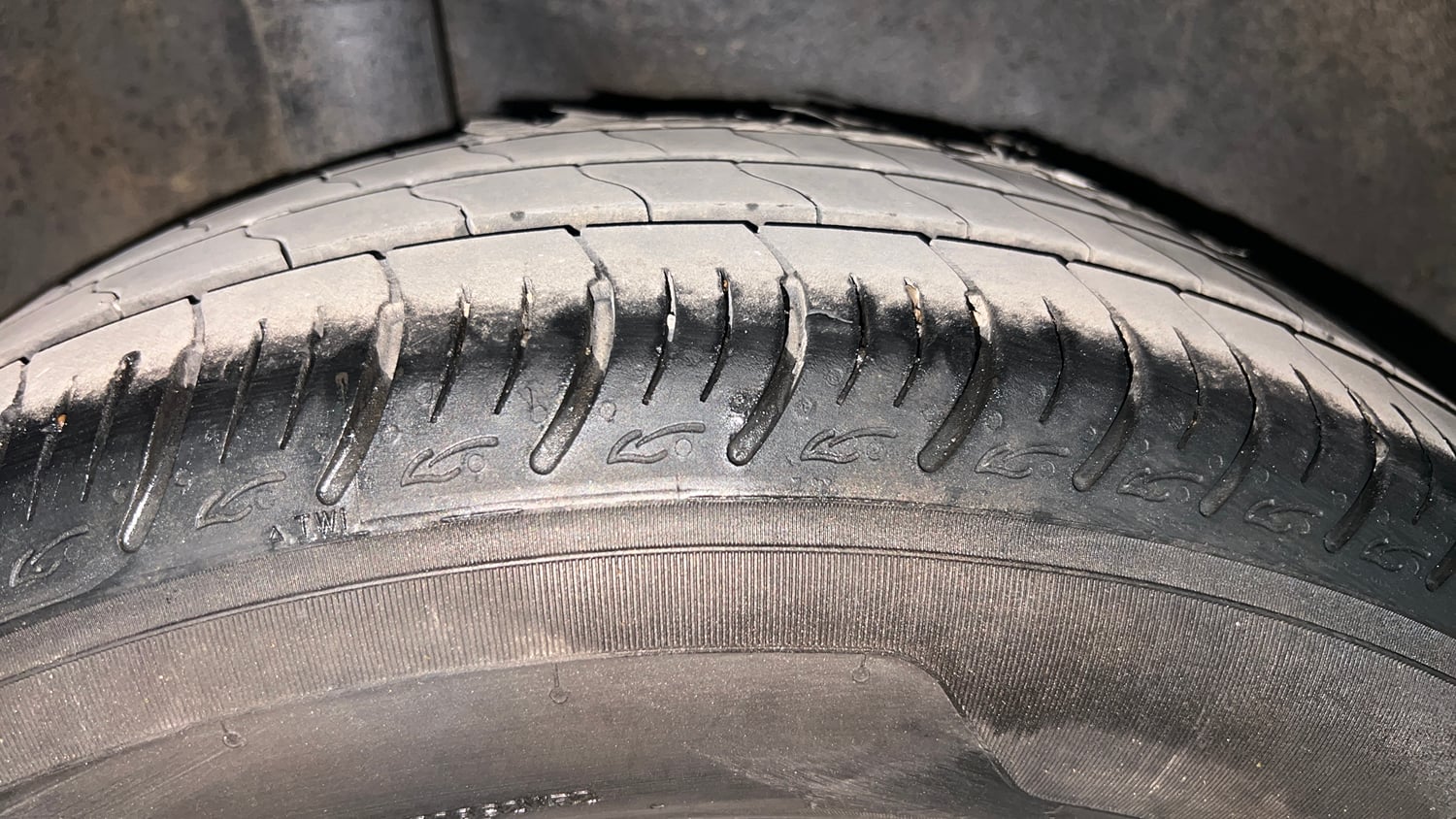 Used 2016 Honda Jazz VX Petrol Petrol Manual tyres RIGHT REAR TYRE TREAD VIEW