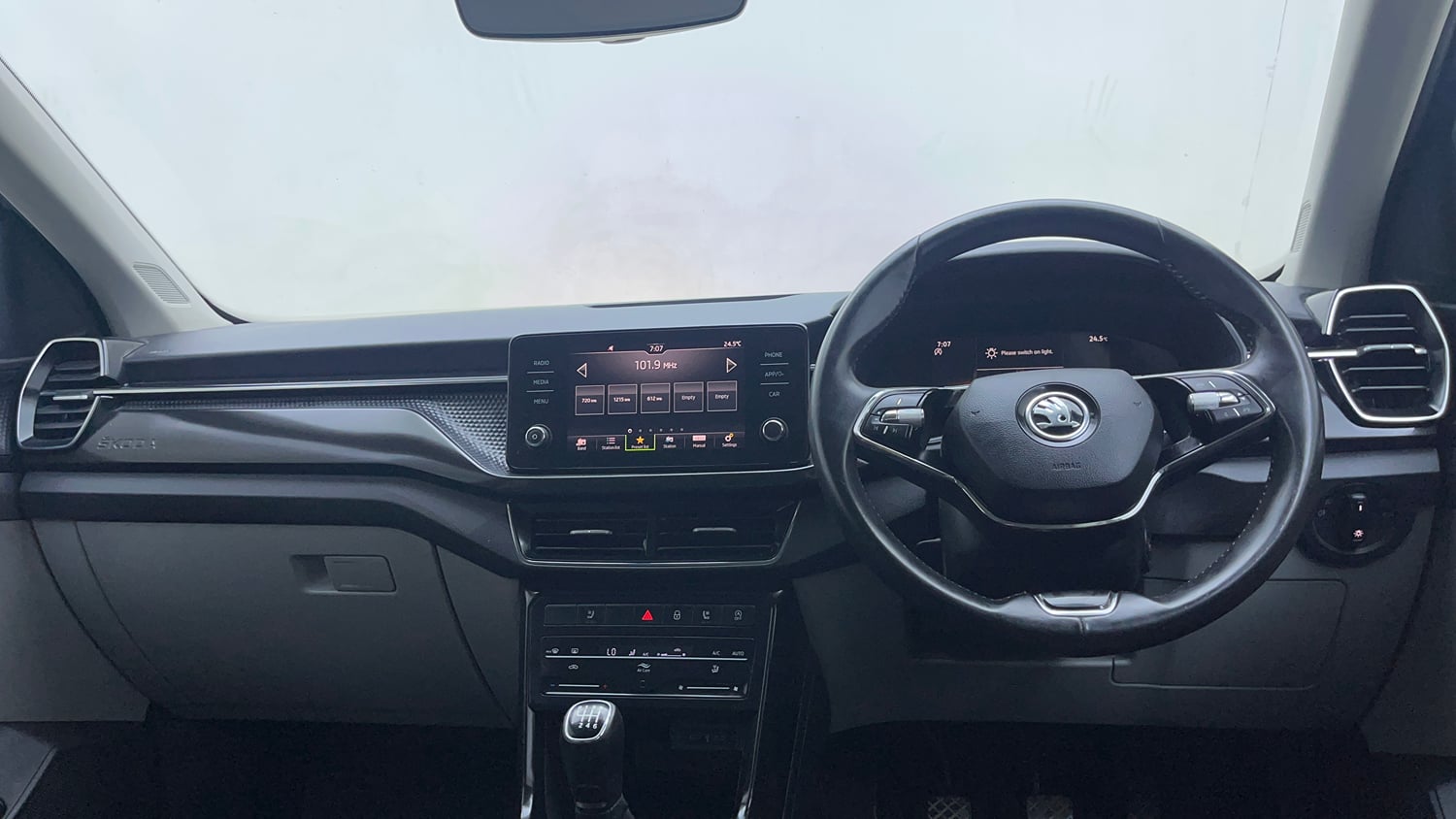 Used 2023 Skoda Kushaq Style 1.0L TSI MT Petrol Manual interior DASHBOARD VIEW