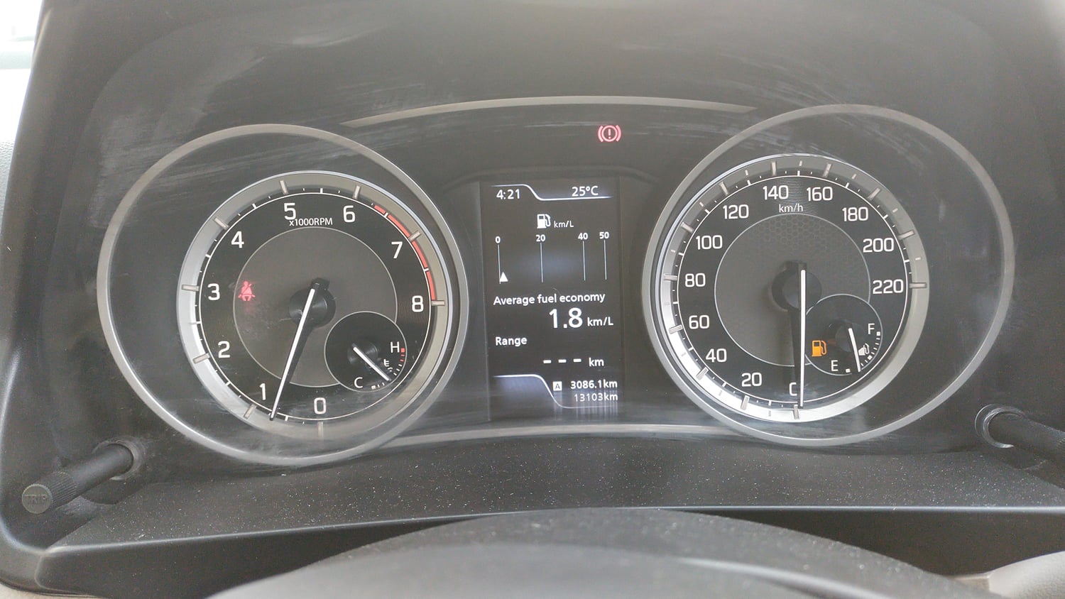 Used 2021 Maruti Suzuki Dzire ZXi Plus Petrol Manual interior CLUSTERMETER VIEW