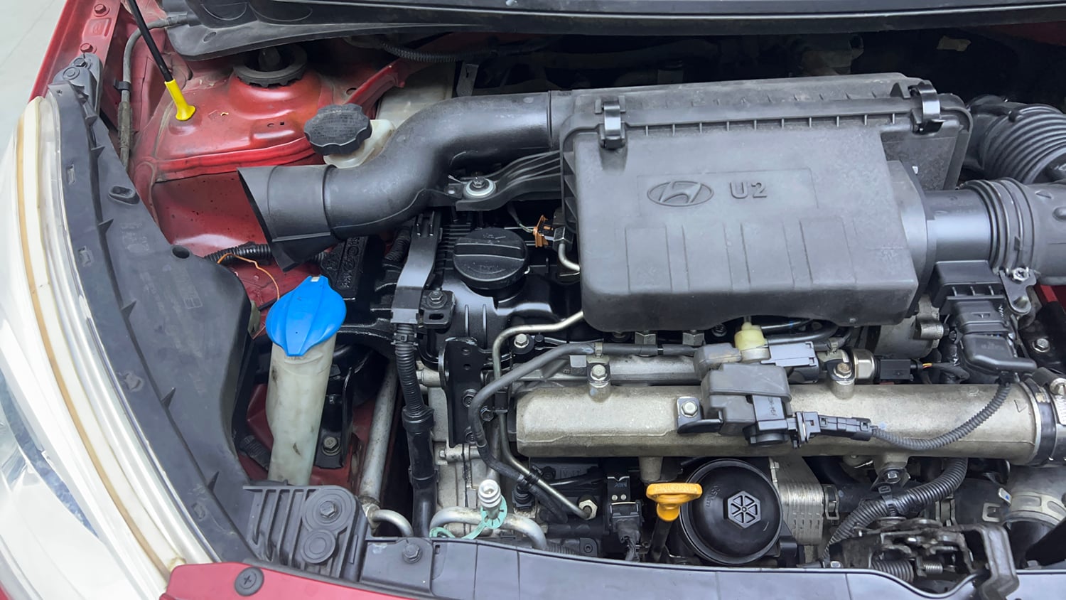 Used 2017 Hyundai Grand i10 Sportz U2 1.2 CRDi Diesel Manual engine ENGINE RIGHT SIDE VIEW