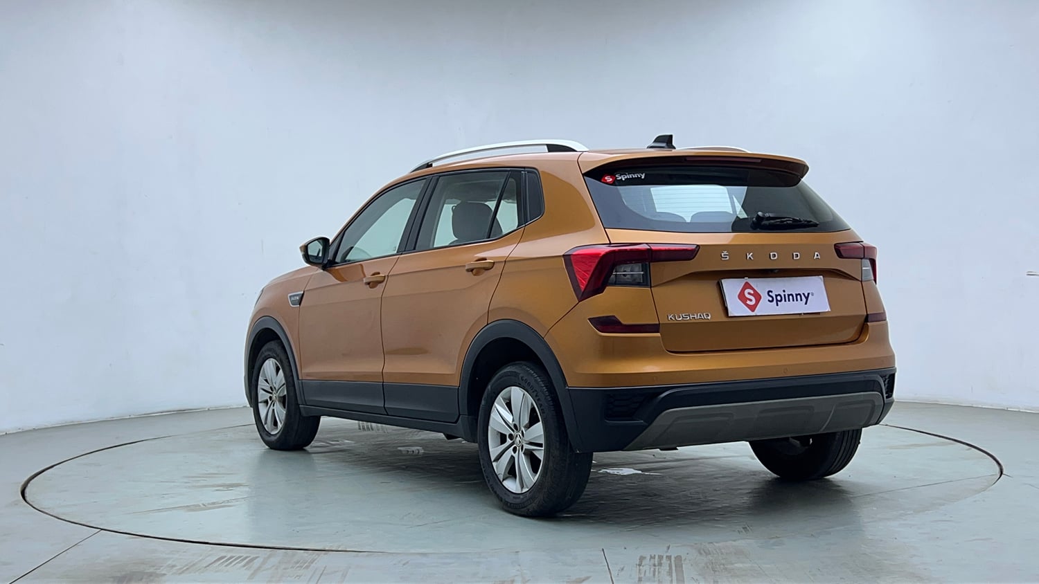 Used 2021 Skoda Kushaq Ambition 1.0L TSI AT Petrol Automatic exterior LEFT REAR CORNER VIEW
