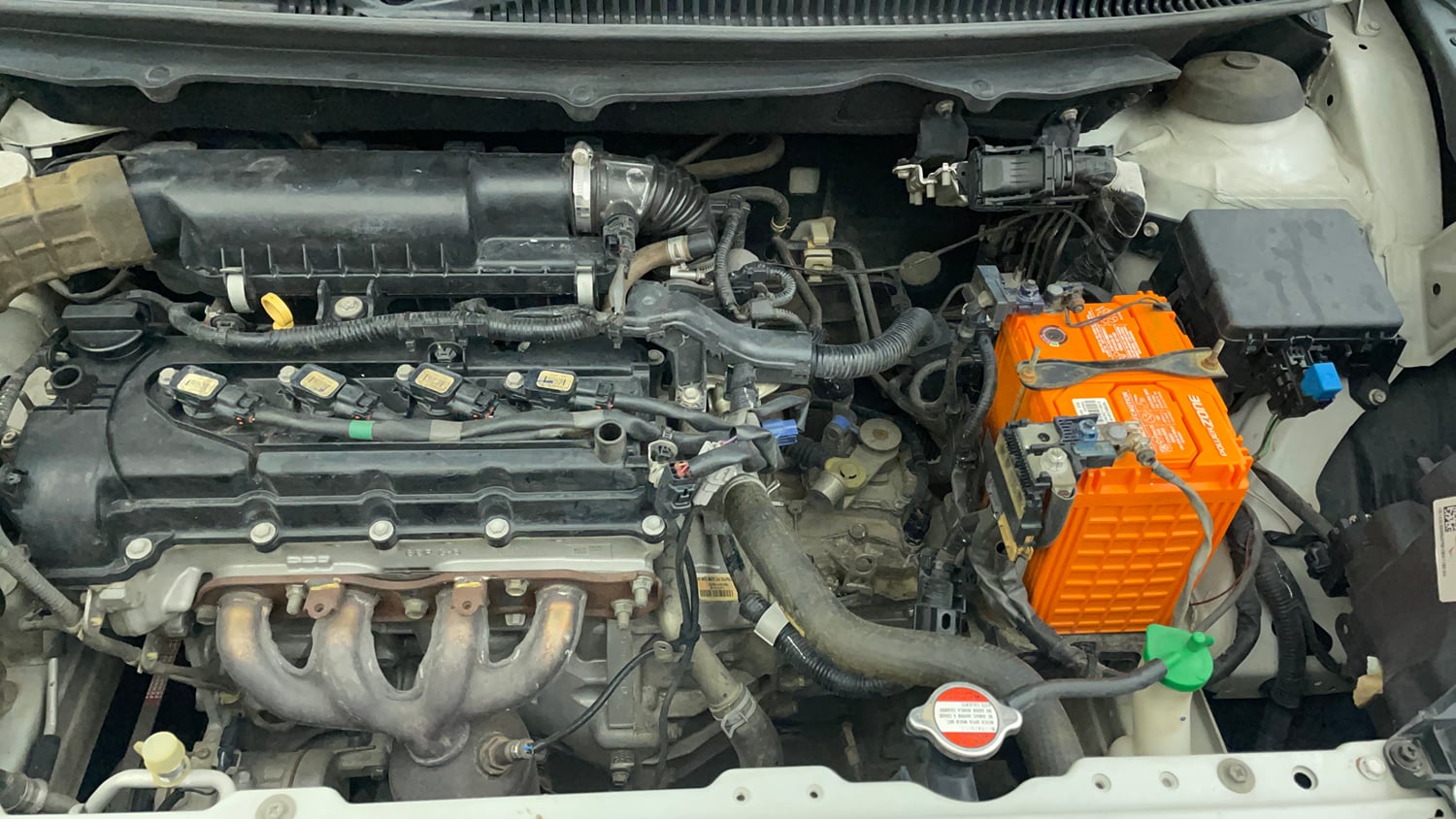 Used 2017 Maruti Suzuki Baleno Delta 1.2 Petrol Manual engine ENGINE LEFT SIDE VIEW