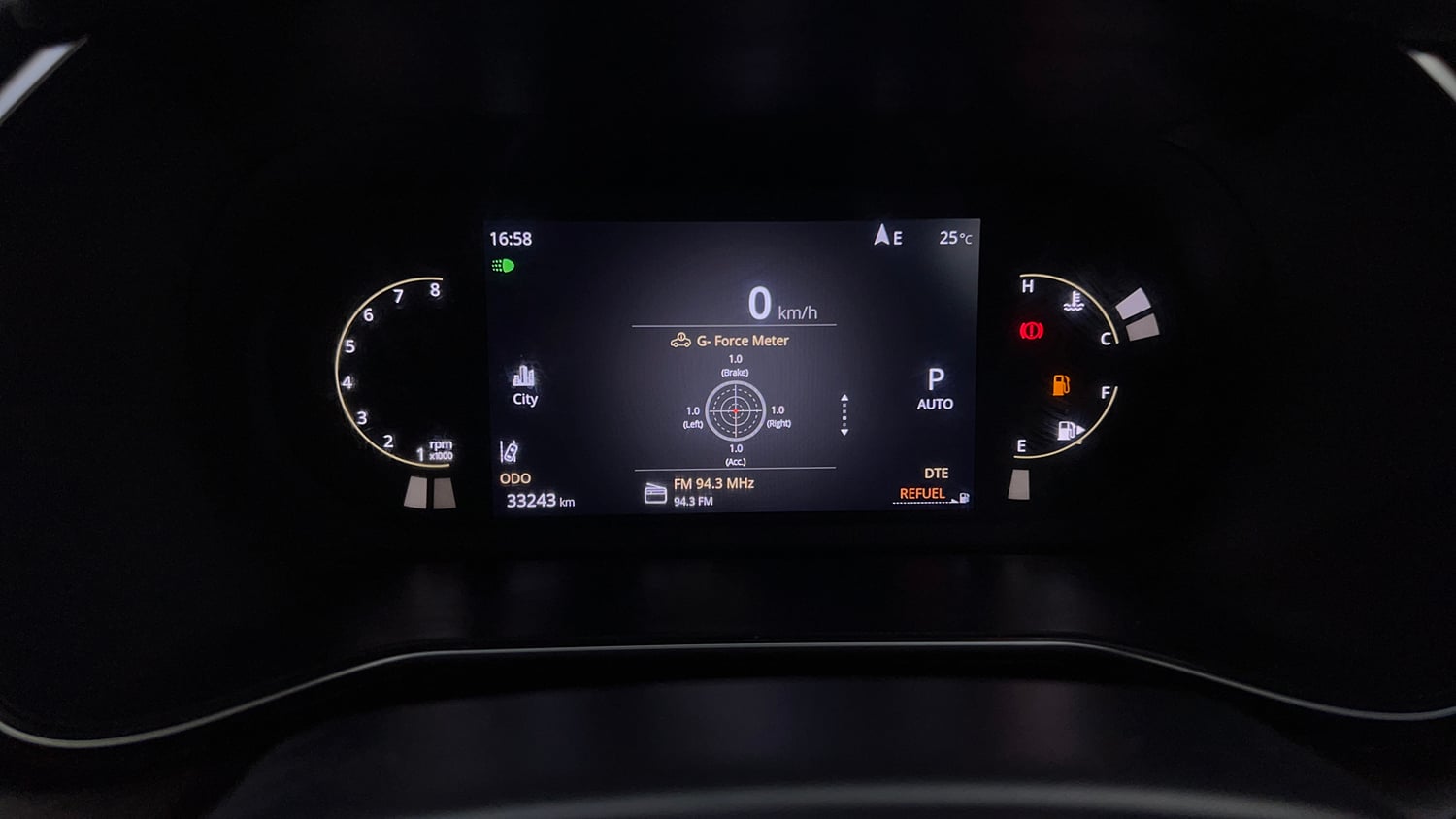 Used 2023 Tata Harrier XZA Plus (O) Diesel Automatic interior CLUSTERMETER VIEW