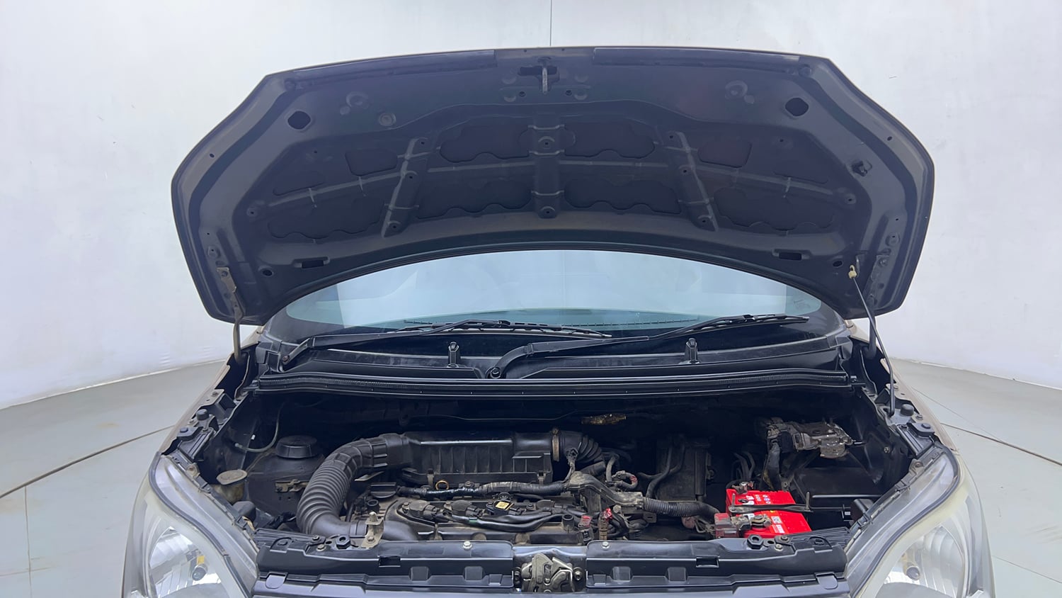 Used 2019 Maruti Suzuki Wagon R ZXi 1.2 Petrol Manual engine ENGINE & BONNET OPEN FRONT VIEW