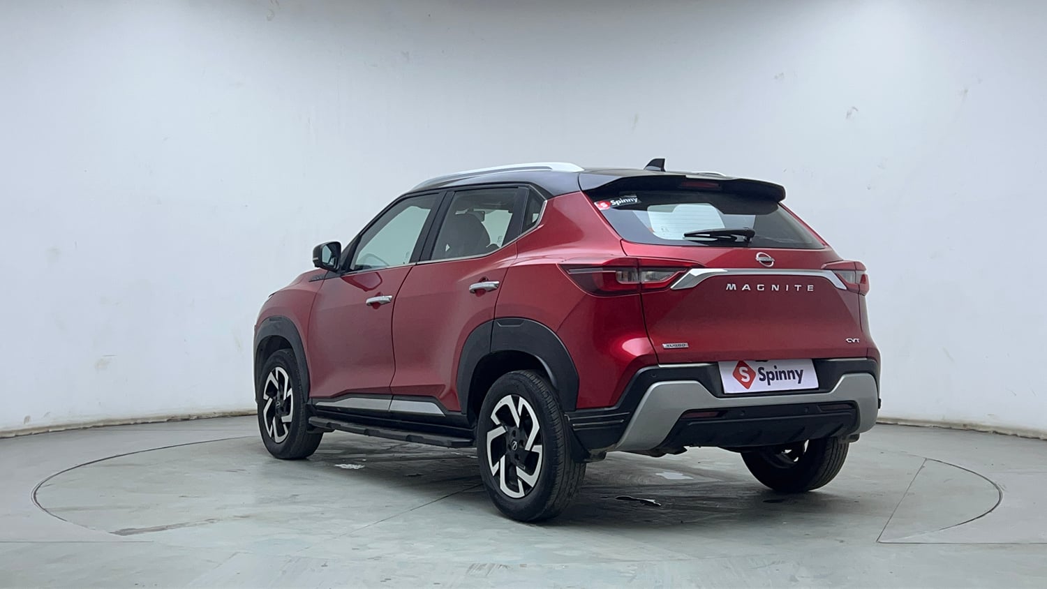 Used 2023 Nissan Magnite XV Premium Turbo CVT Dual Tone Petrol Automatic exterior LEFT REAR CORNER VIEW