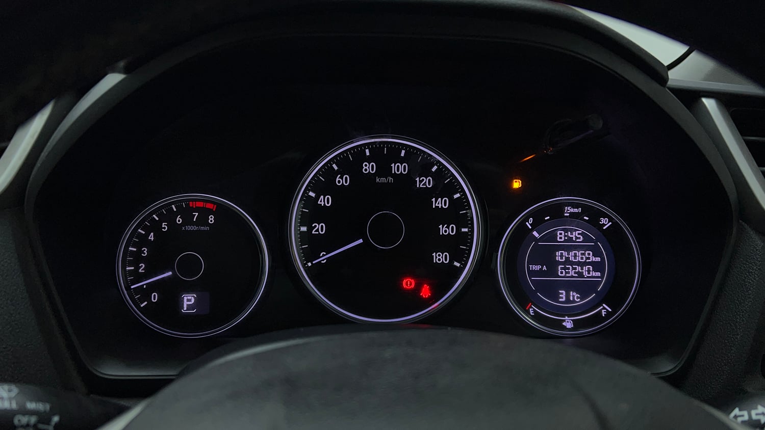 Used 2016 Honda BR-V V CVT Petrol Petrol Automatic interior CLUSTERMETER VIEW