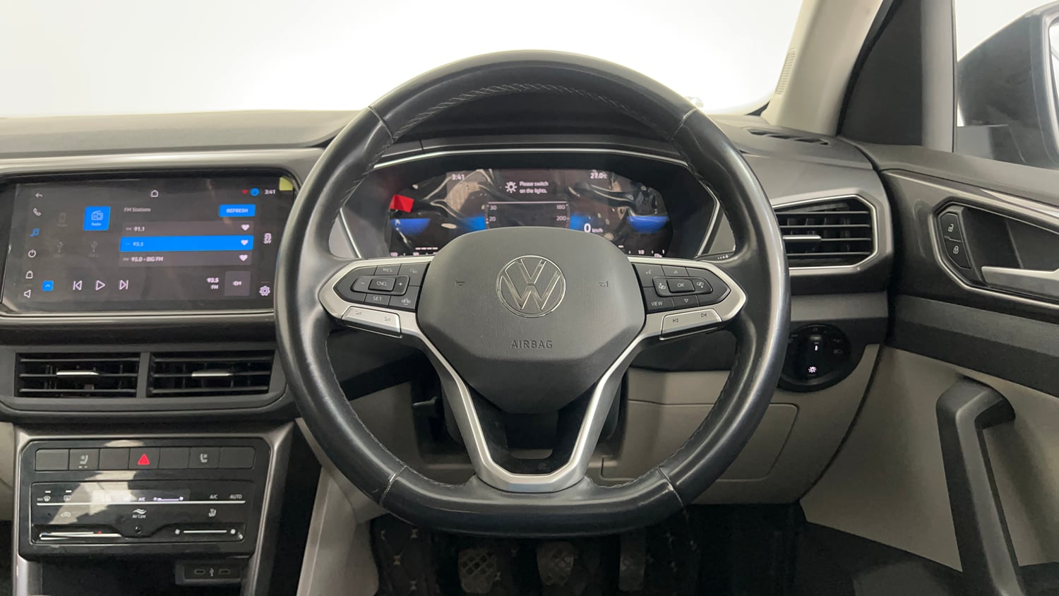 Used 2022 Volkswagen Taigun Topline 1.0 TSI MT Petrol Manual interior STEERING VIEW