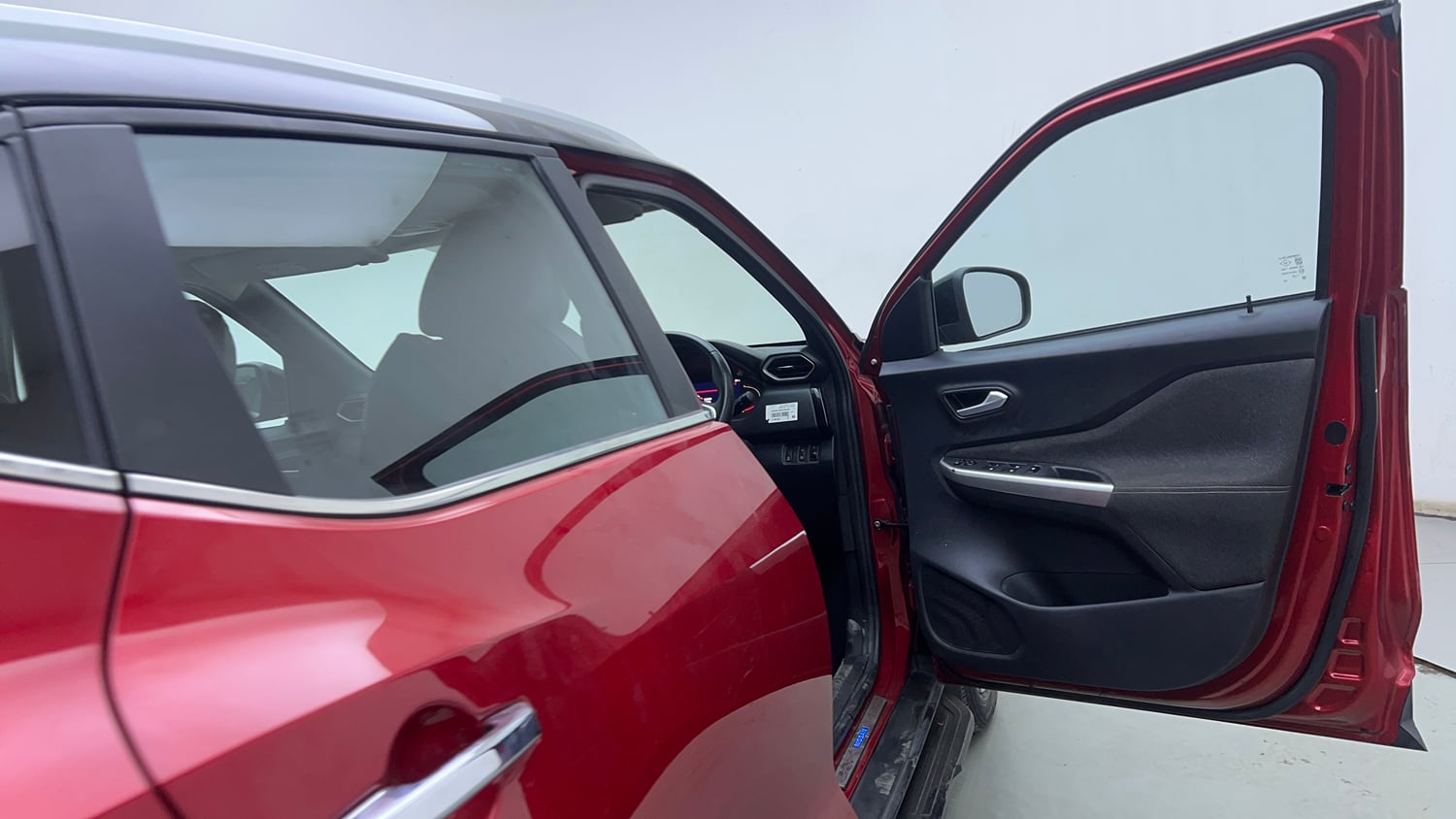 Used 2023 Nissan Magnite XV Premium Turbo CVT Dual Tone Petrol Automatic interior RIGHT FRONT DOOR OPEN VIEW