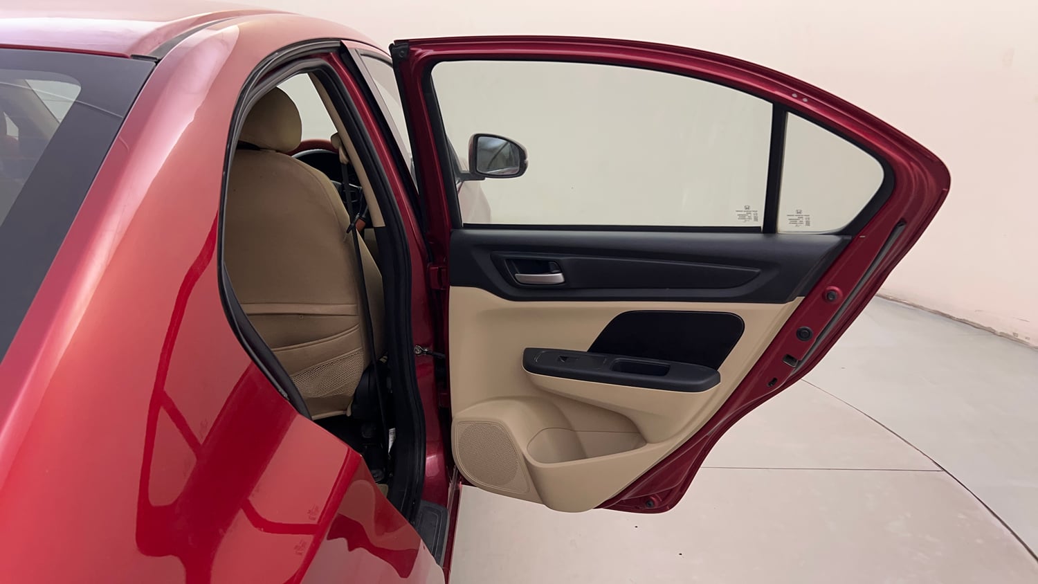 Used 2020 Honda Amaze 1.2 V CVT Petrol Petrol Automatic interior RIGHT REAR DOOR OPEN VIEW