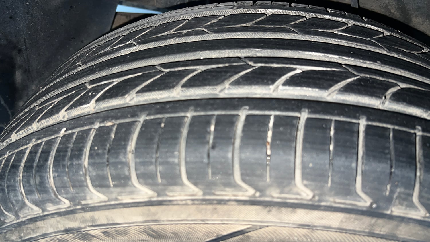 Used 2021 Tata Nexon XZA Plus Diesel Dark Edition Diesel Automatic tyres RIGHT REAR TYRE TREAD VIEW