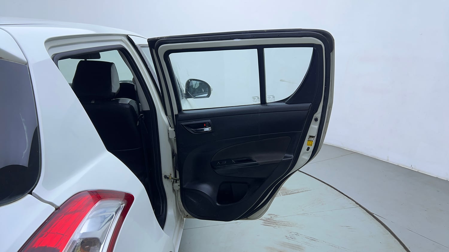 Used 2012 Maruti Suzuki Swift VXi Petrol Manual interior RIGHT REAR DOOR OPEN VIEW