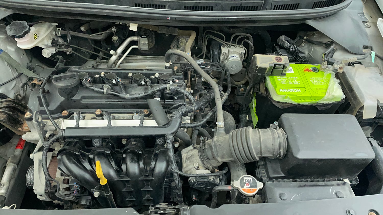 Used 2020 Hyundai Elite i20 Sportz Plus 1.2 Petrol Manual engine ENGINE LEFT SIDE VIEW