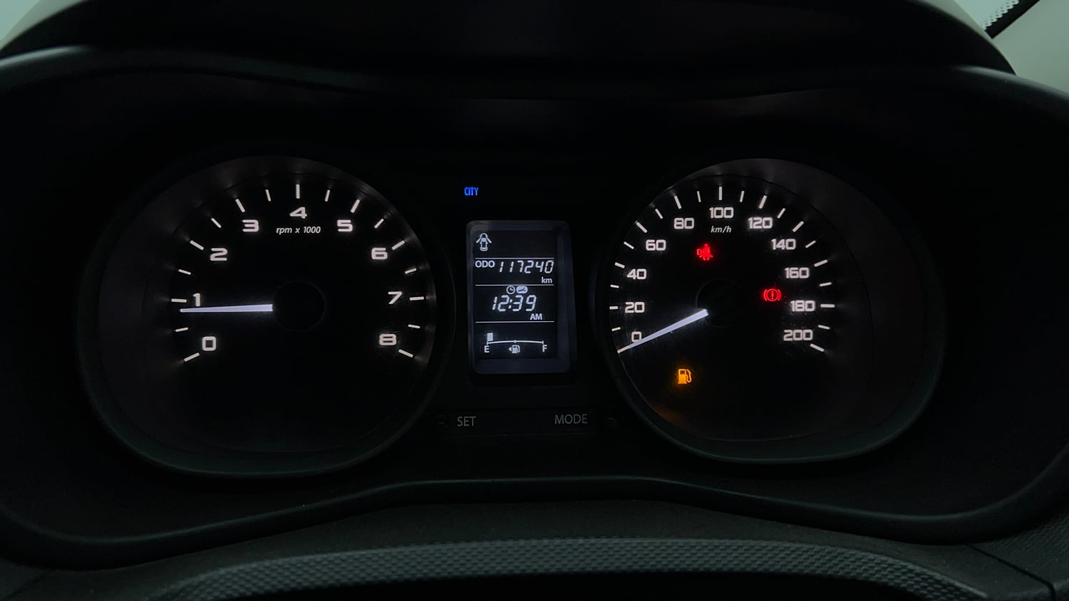 Used 2019 Tata Nexon XM Petrol Manual interior CLUSTERMETER VIEW