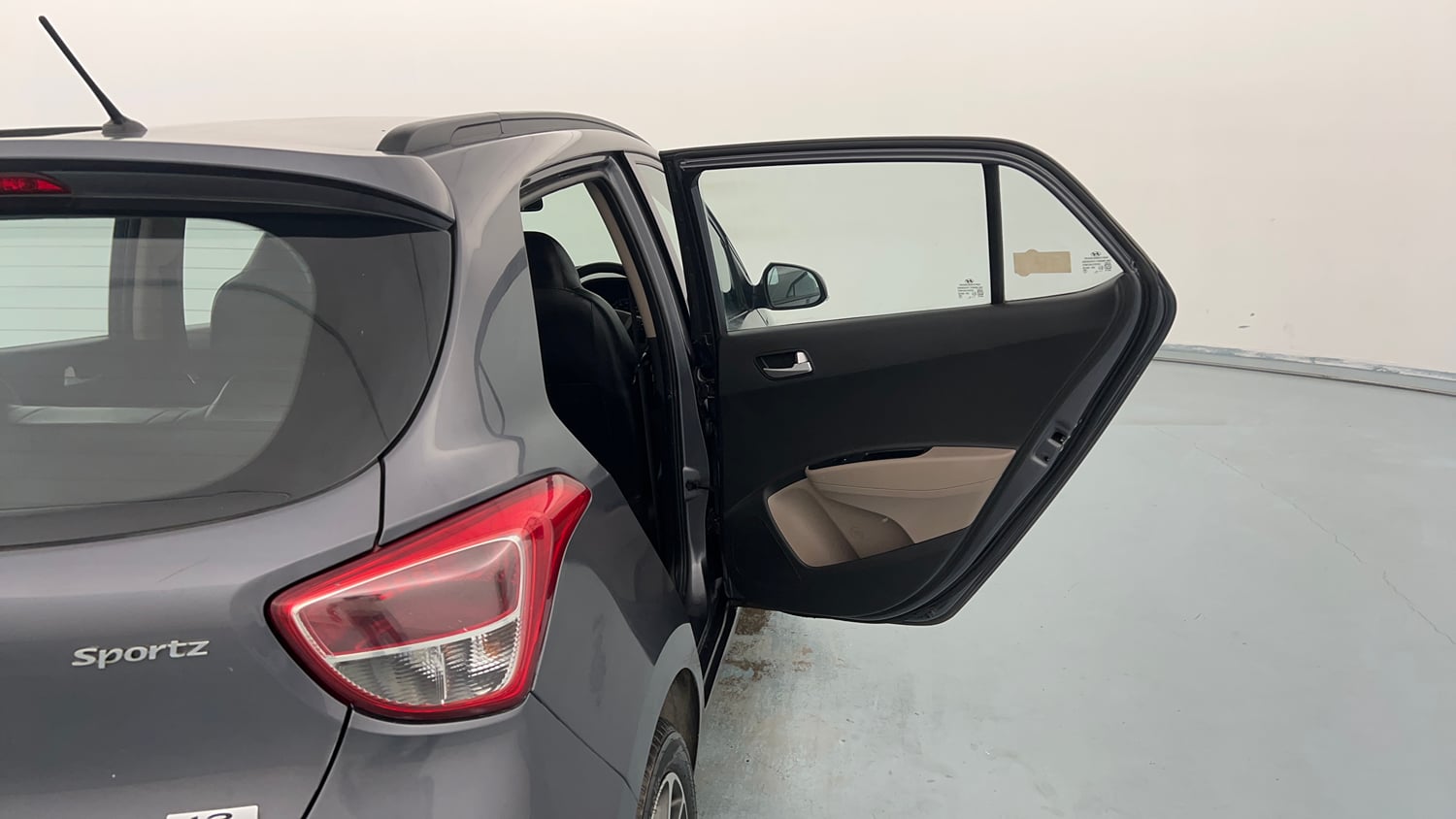 Used 2019 Hyundai Grand i10 Sportz AT 1.2 Kappa VTVT Petrol Automatic interior RIGHT REAR DOOR OPEN VIEW