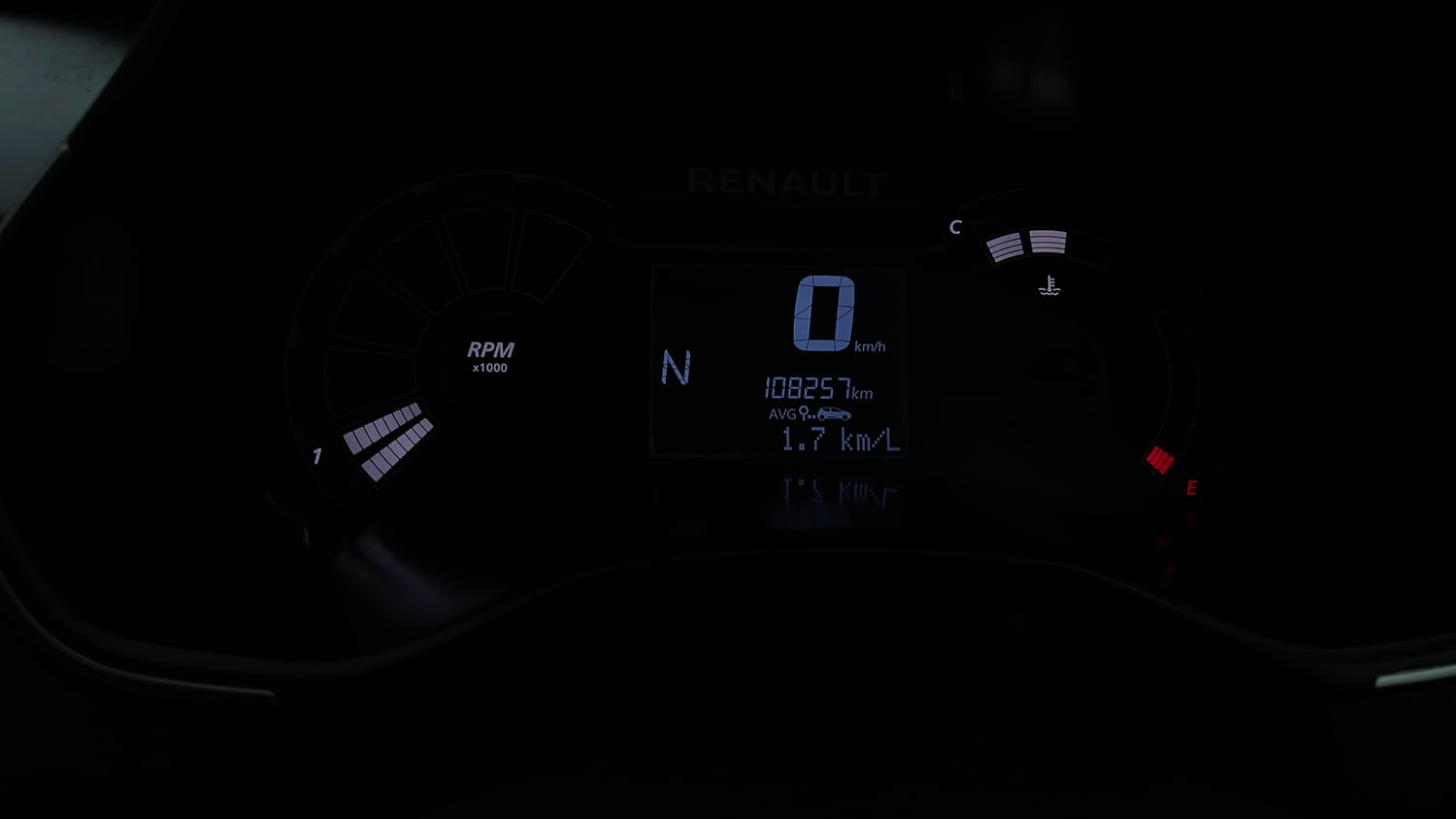Used 2020 Renault Triber RXZ EASY-R AMT Petrol Automatic interior CLUSTERMETER VIEW