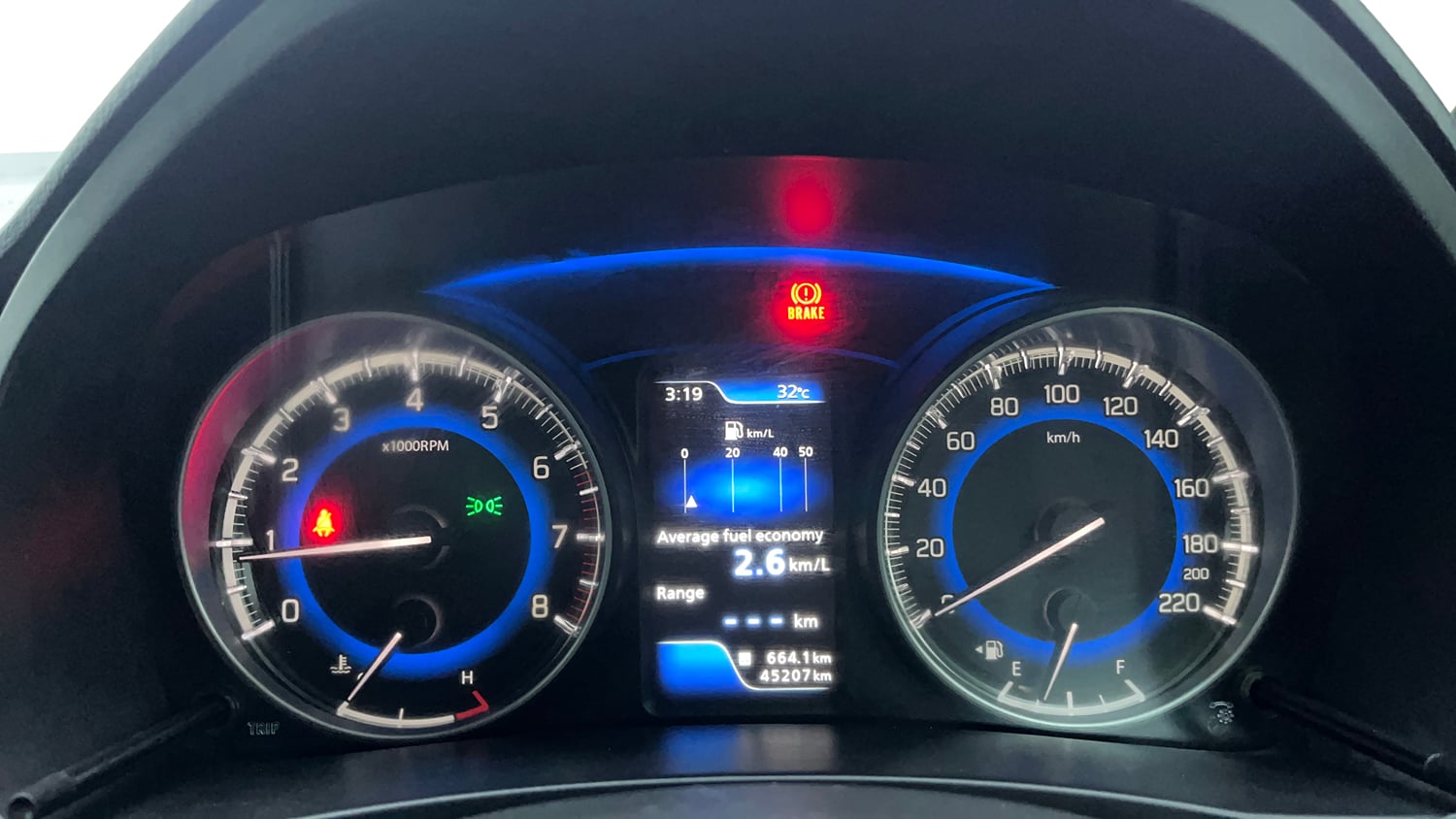 Used 2016 Maruti Suzuki Baleno Alpha 1.2 Petrol Manual interior CLUSTERMETER VIEW
