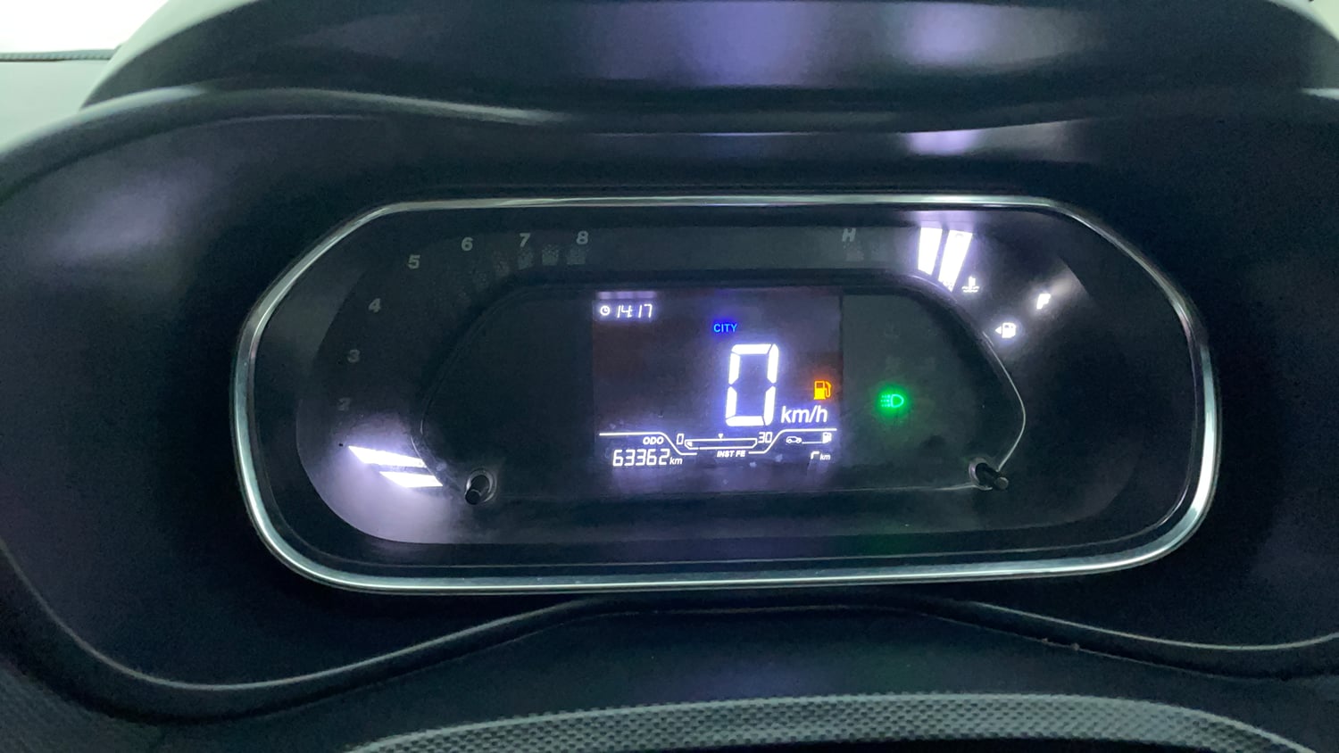 Used 2021 Tata Nexon XZ Petrol Manual interior CLUSTERMETER VIEW