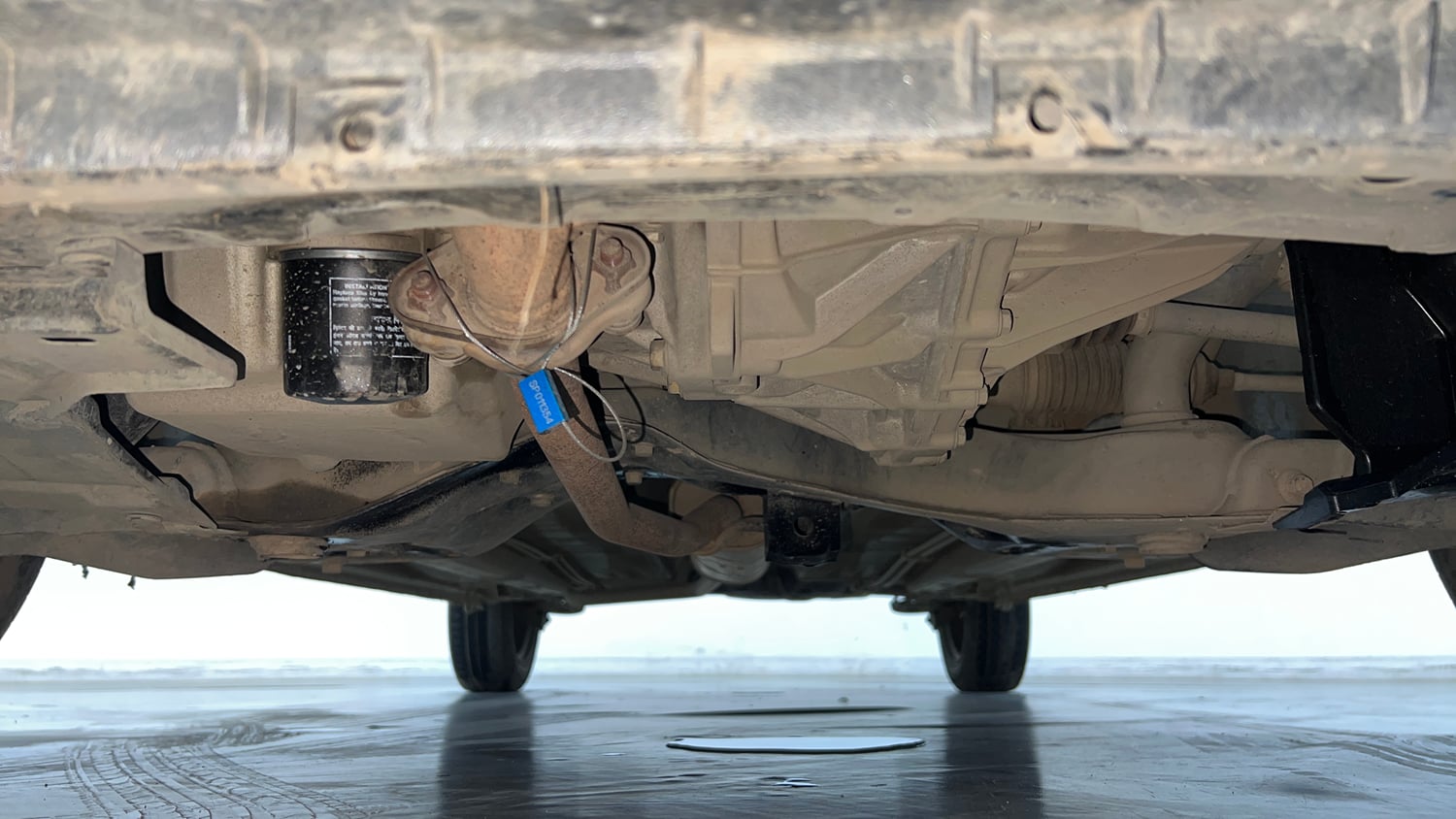 Used 2018 Maruti Suzuki Celerio ZXi (O) AMT Petrol Automatic extra FRONT LEFT UNDERBODY VIEW