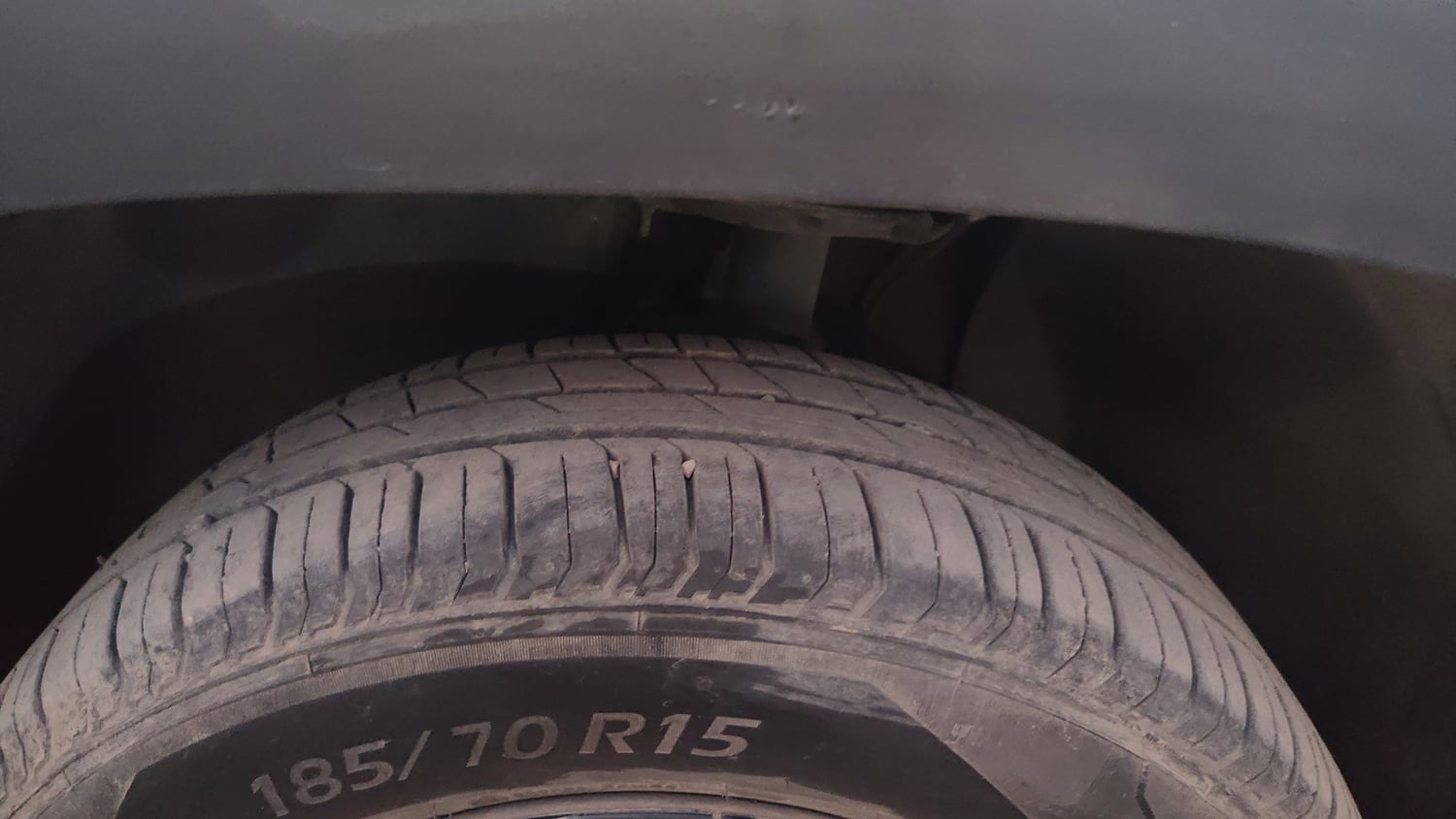Used 2022 Tata Punch Pure MT Petrol Manual tyres LEFT FRONT TYRE TREAD VIEW
