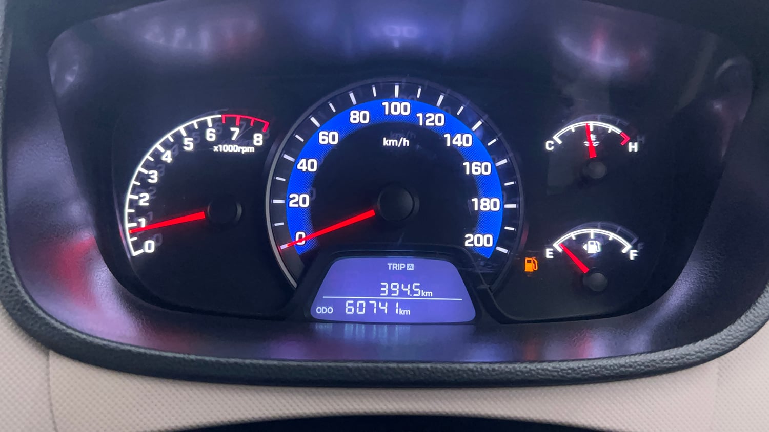 Used 2019 Hyundai Xcent S Petrol Manual interior CLUSTERMETER VIEW