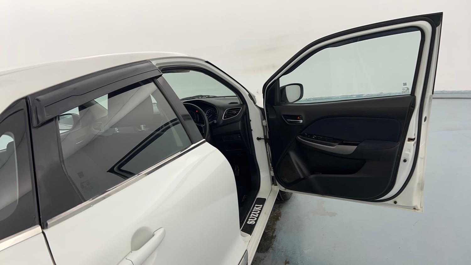 Used 2020 Maruti Suzuki Baleno Delta Petrol Manual interior RIGHT FRONT DOOR OPEN VIEW