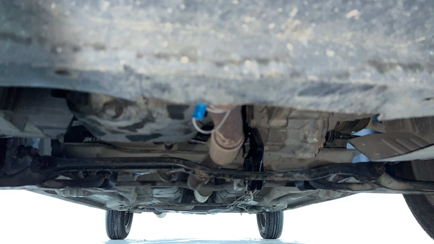 Used 2019 Tata Tiago XM CNG (Outside Fitted) Cng Manual extra FRONT LEFT UNDERBODY VIEW