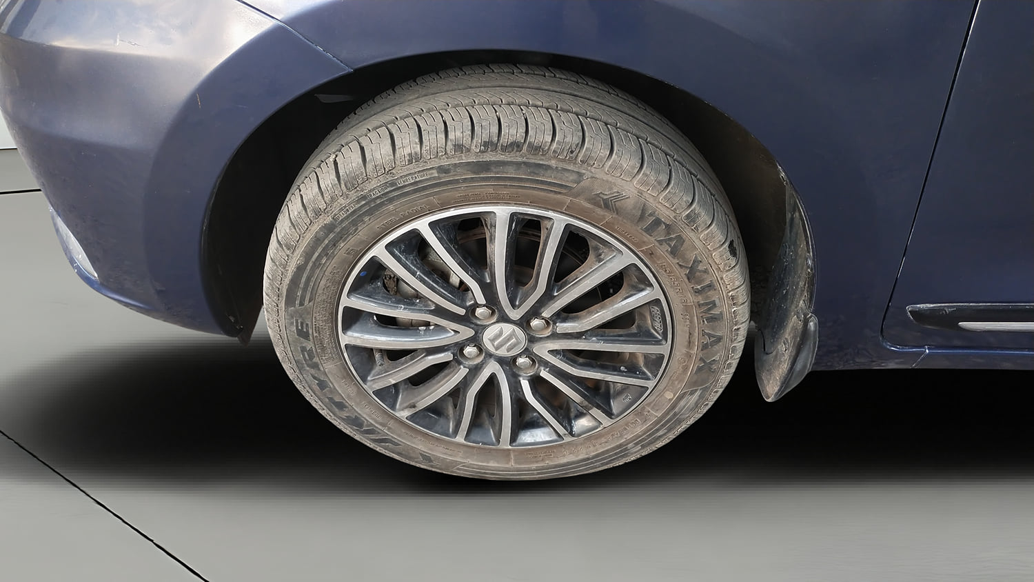 Used 2021 Maruti Suzuki Dzire ZXi Plus Petrol Manual tyres LEFT FRONT TYRE RIM VIEW