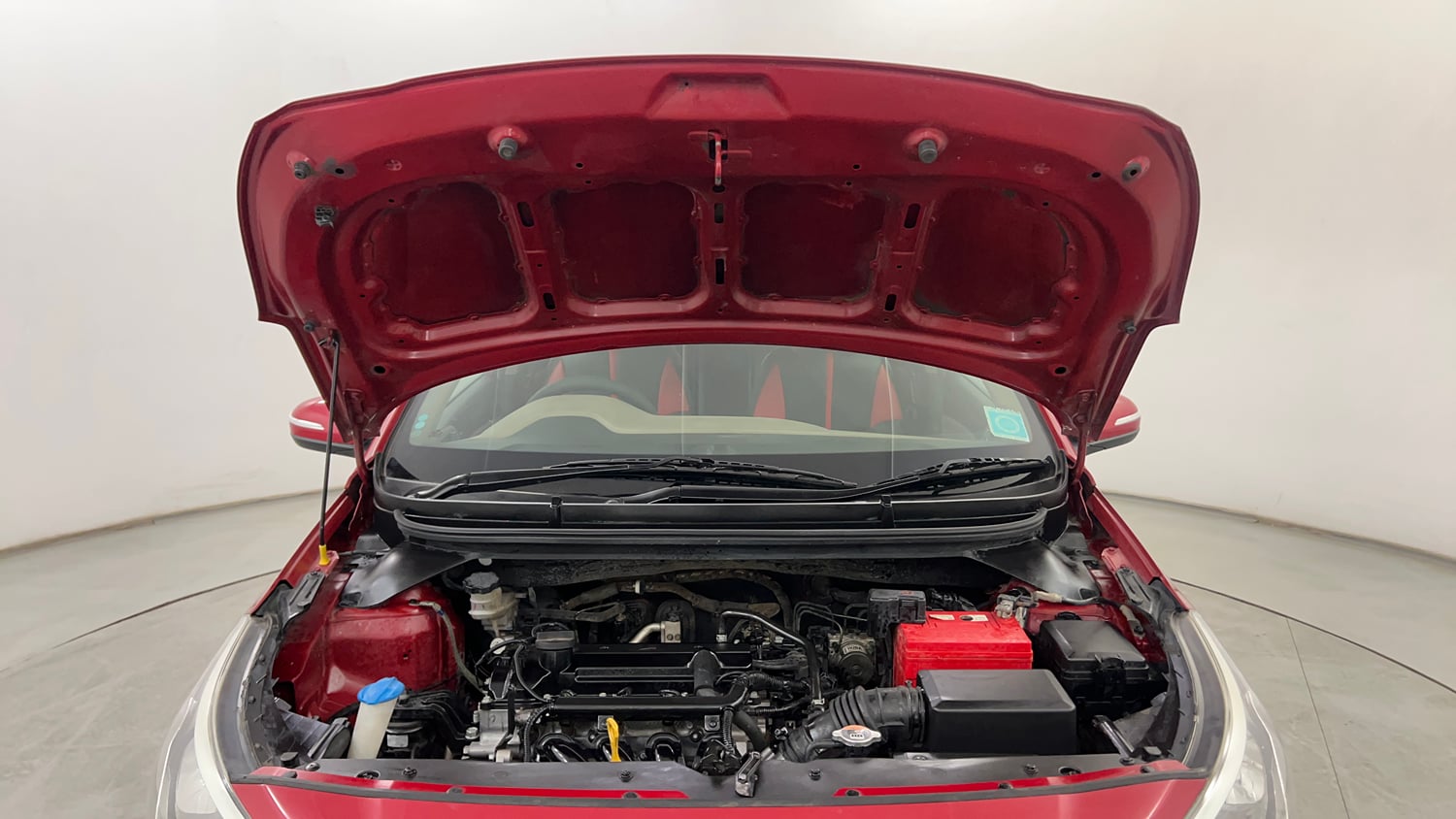 Used 2015 Hyundai Elite i20 Asta 1.2 Petrol Manual engine ENGINE & BONNET OPEN FRONT VIEW