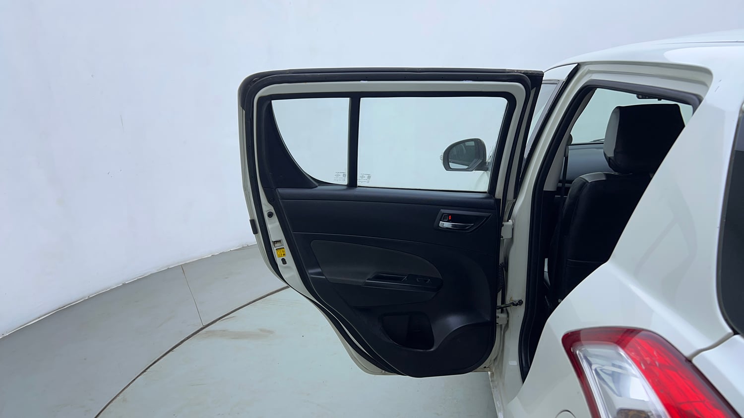 Used 2012 Maruti Suzuki Swift VXi Petrol Manual interior LEFT REAR DOOR OPEN VIEW