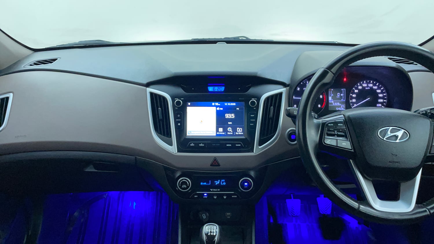 Used 2018 Hyundai Creta SX 1.6 CRDi Diesel Manual interior MUSIC SYSTEM & AC CONTROL VIEW
