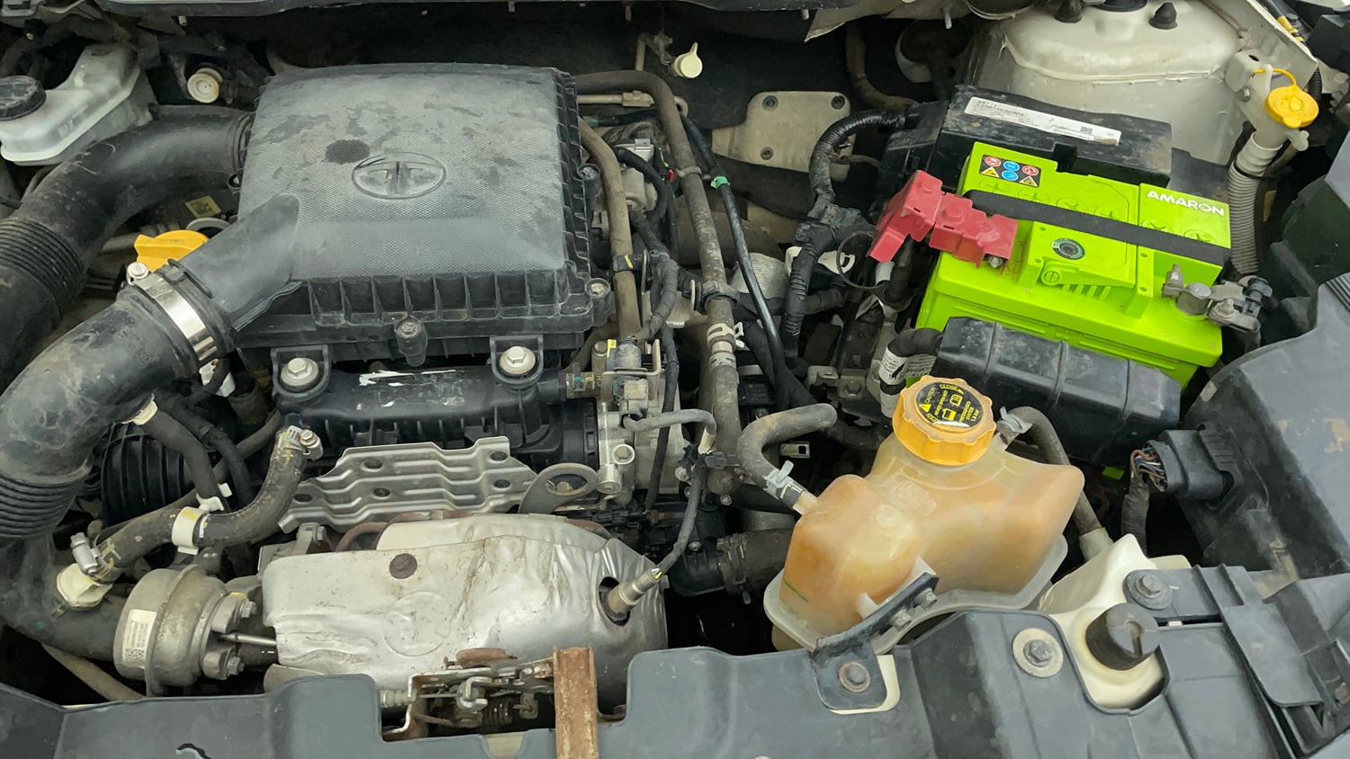 Used 2021 Tata Nexon XZ Petrol Manual engine ENGINE LEFT SIDE VIEW
