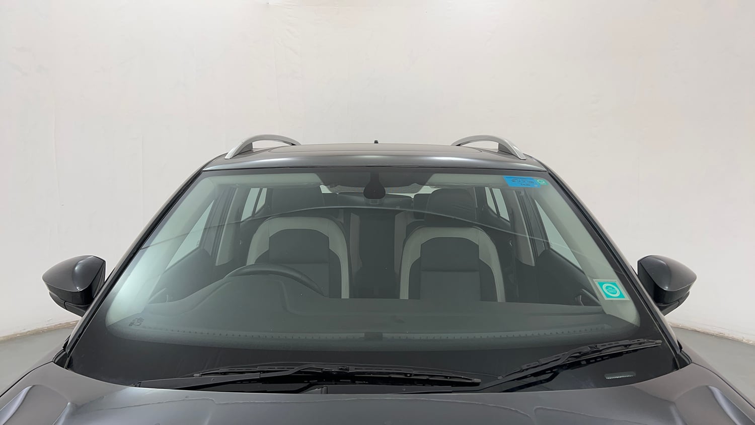 Used 2022 Volkswagen Taigun Topline 1.0 TSI MT Petrol Manual exterior FRONT WINDSHIELD VIEW