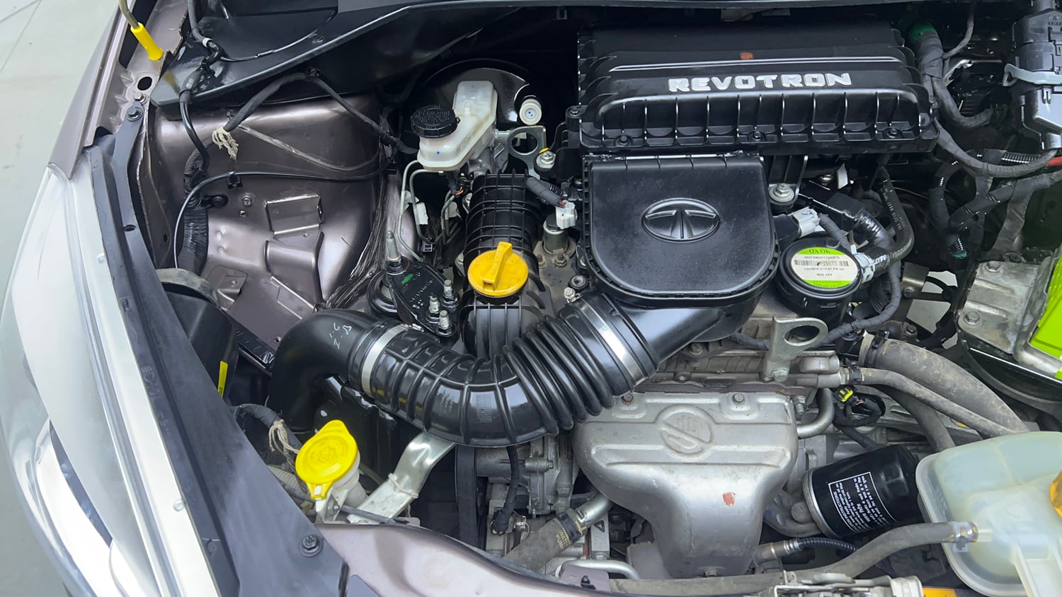 Used 2016 Tata Tiago Revotron XM Petrol Manual engine ENGINE RIGHT SIDE VIEW